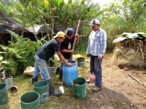 Bauern betreiben Ackerbau in Mexiko
